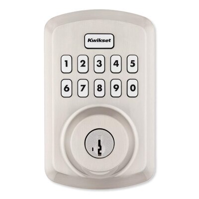 Kwikset Powerbolt 250 Transitional Keypad Electronic Lock, Satin Nickel
